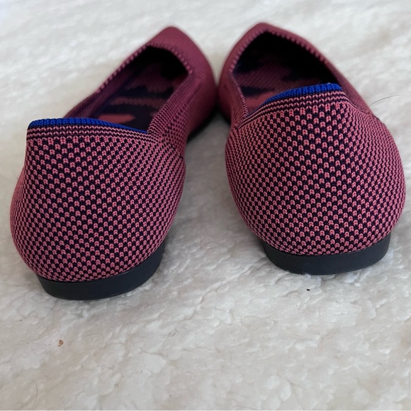 Rothy’s Pointed Toe Flats rose double stitch - Picture 6 of 8